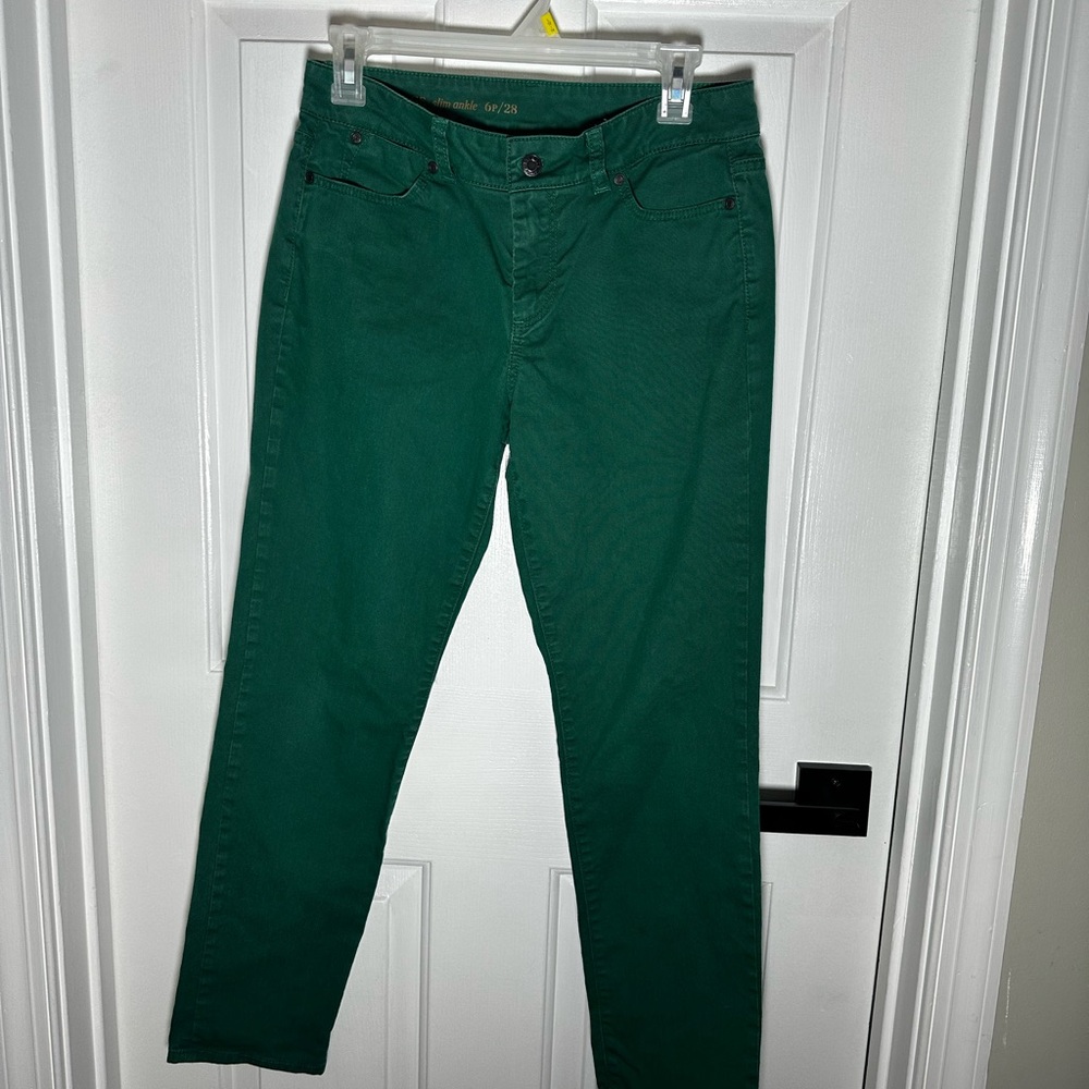 Talbots Green Ankle Pants